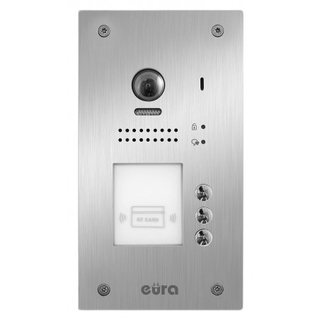 Kaseta zewnętrzna wideodomofonu Eura  VDA-91A5 "2EASY" , natynkowa, fisheye, funkcja karty zbliżeniowej