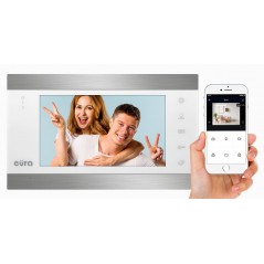 MONITOR ''EURA'' VDA-00C5 - biały, LCD 7'', AHD, WiFi, pamięć obrazów