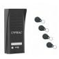 DOMOFON "CYFRAL" 'COSMO' zestaw 1-lokatorski czarny, czytnik RFID